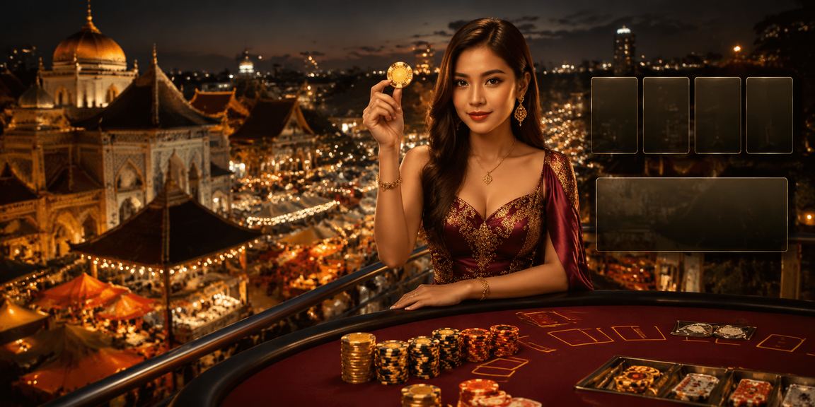 Pemain bermain baccarat dalam persekitaran kasino moden di Kota Bharu